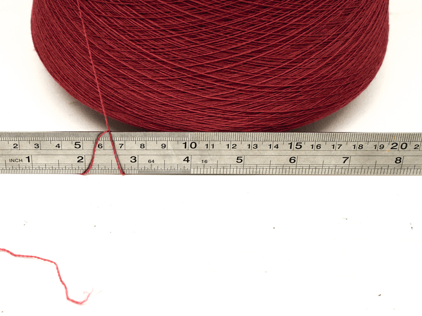 Dark red - Lana GATTO Harmony Yarn - 100% Extra Fine Merino Wool - 100g/3.5oz