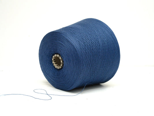 Dusty denim blue - 100% Extra Fine Merino Wool - Ultra Thin Lace - 100g/3.5oz