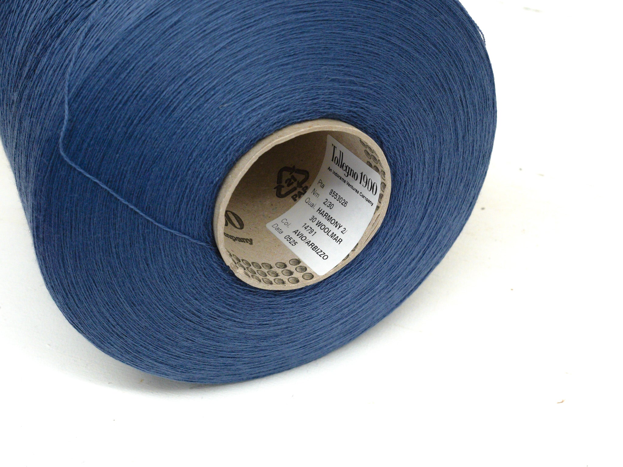 Dusty denim blue 14791 - 100% Extra Fine Merino Wool - Ultra Thin Lace - 100g/3.5oz