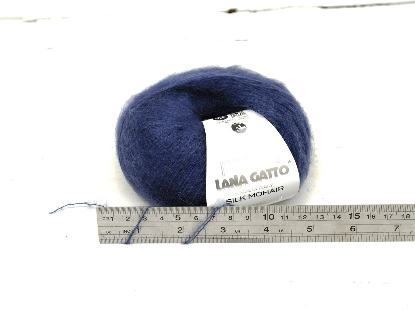 Muted Blue Luxury Lana Gatto Kid Mohair Silk yarn