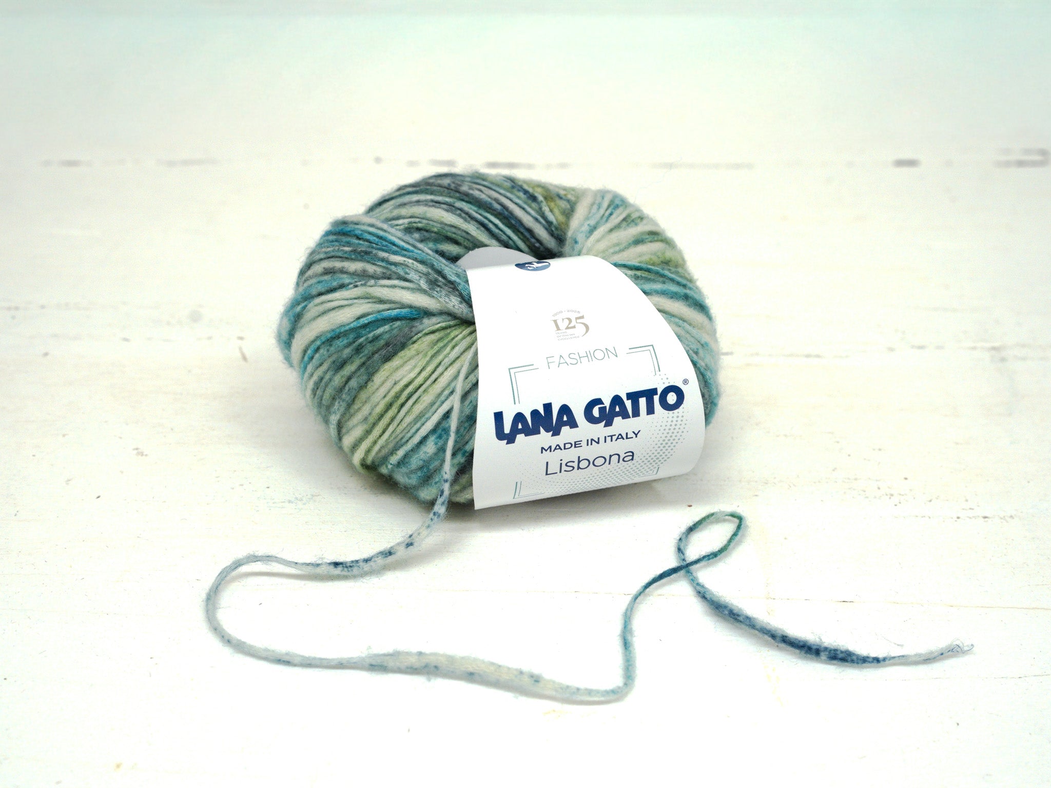 Lana Gatto Lisbona – Limited Edition Merino &amp; Cotton Blend - 31063 -  ocean green