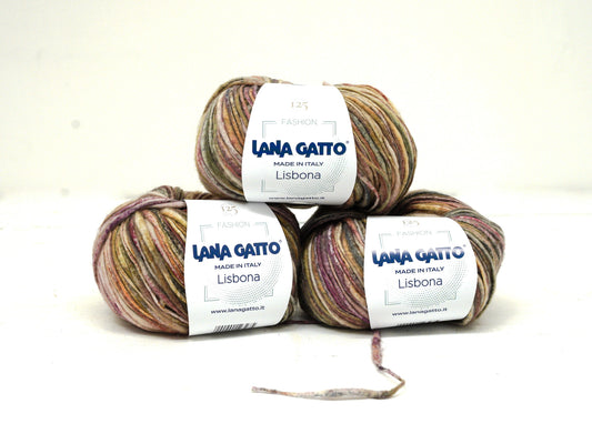 Lana Gatto Lisbona – Limited Edition Merino & Cotton Blend  31060 – Warm brown