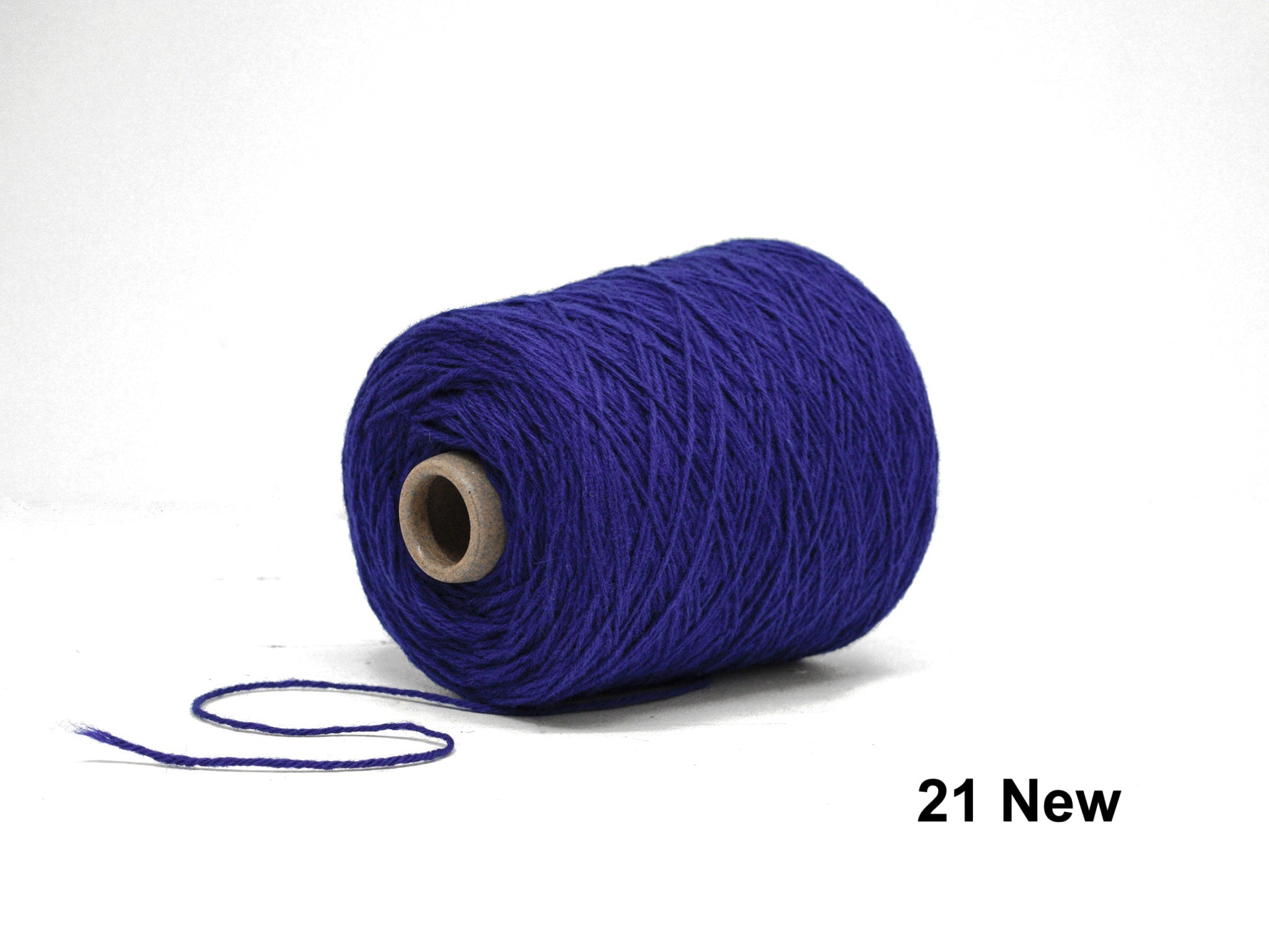 Violet blue Carpet wool in cone - 21 New