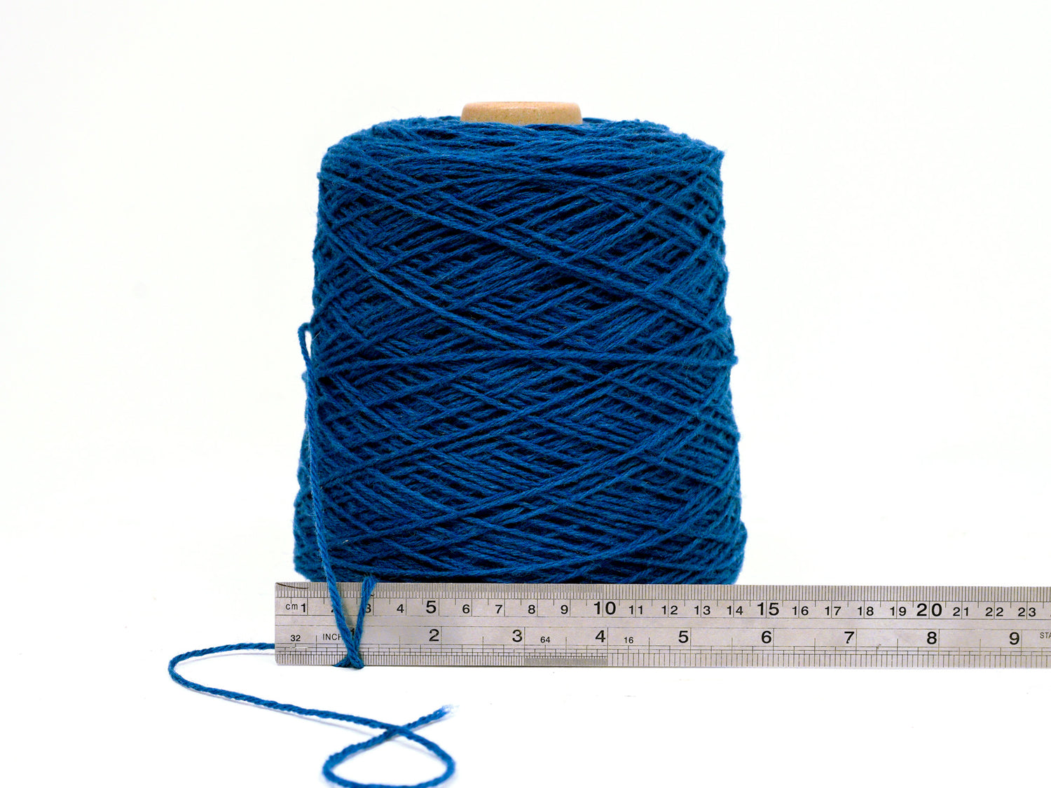 Denim blue Carpet wool in cone - 20 New