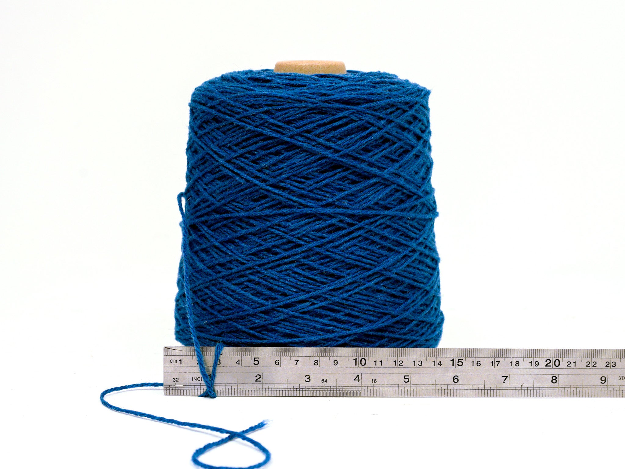 Denim blue Carpet wool in cone - 20 New