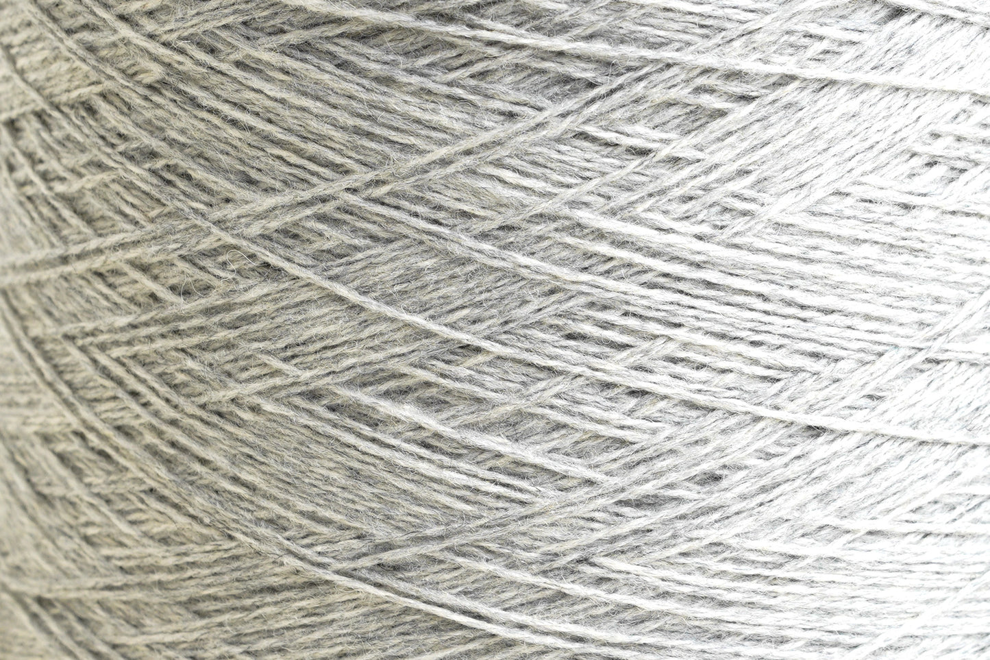 Mid Grey natural wool yarn in cone - 203