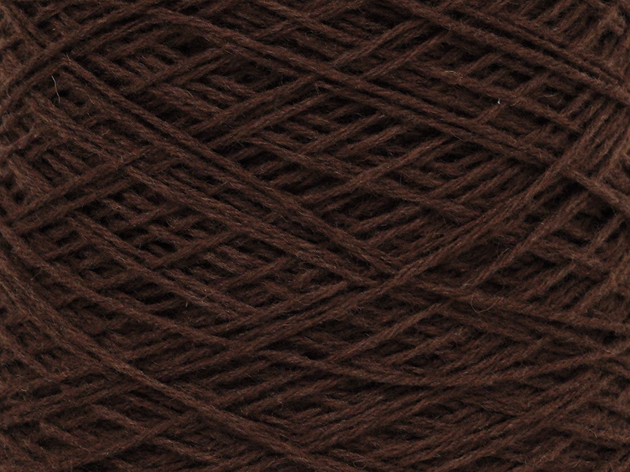 Brown rug wool yarn in cone - 86 New