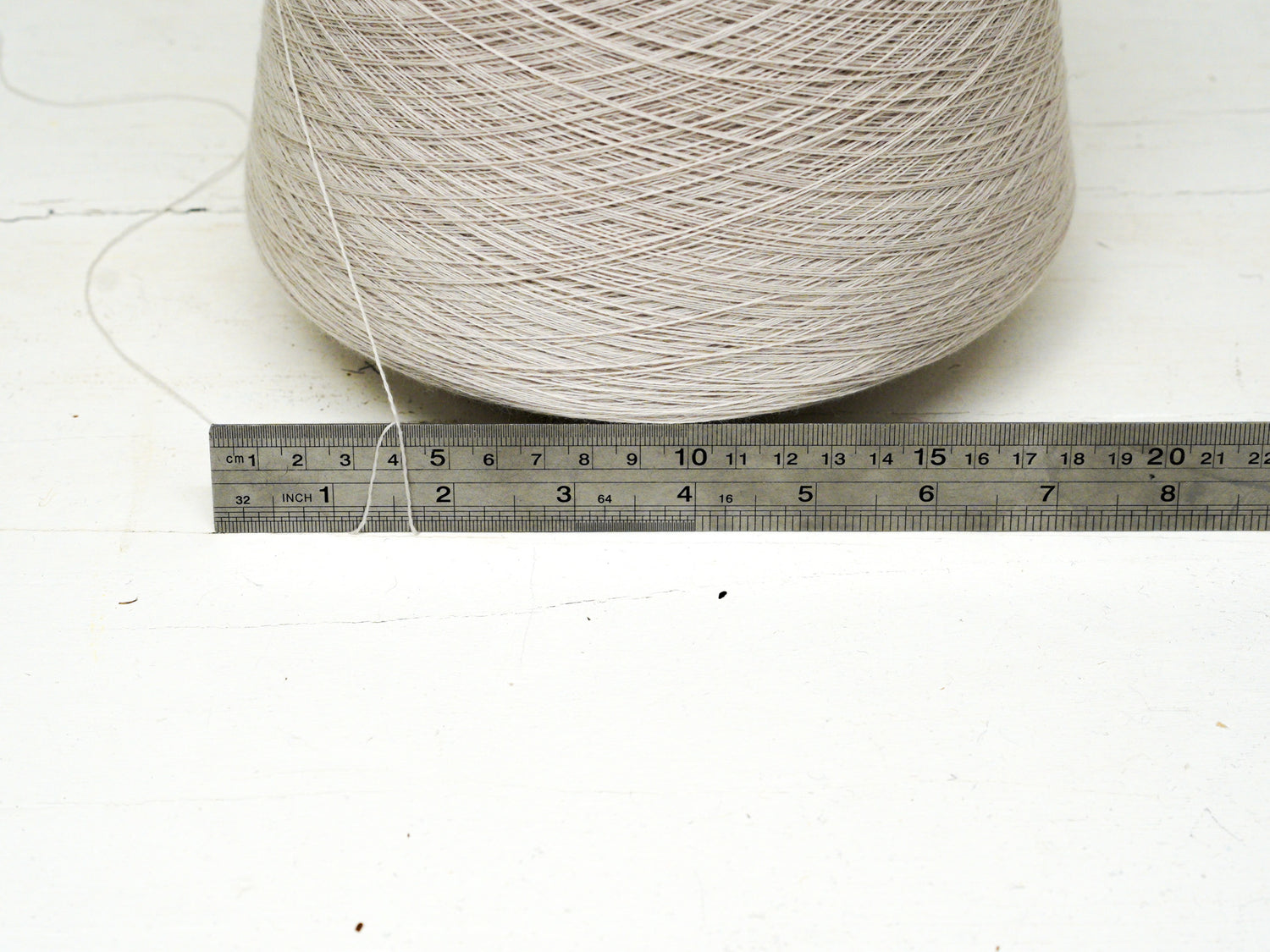 Candle cream - 100% Extra Fine Merino Wool - Ultra Thin Lace - 100g/3.5oz - 22074