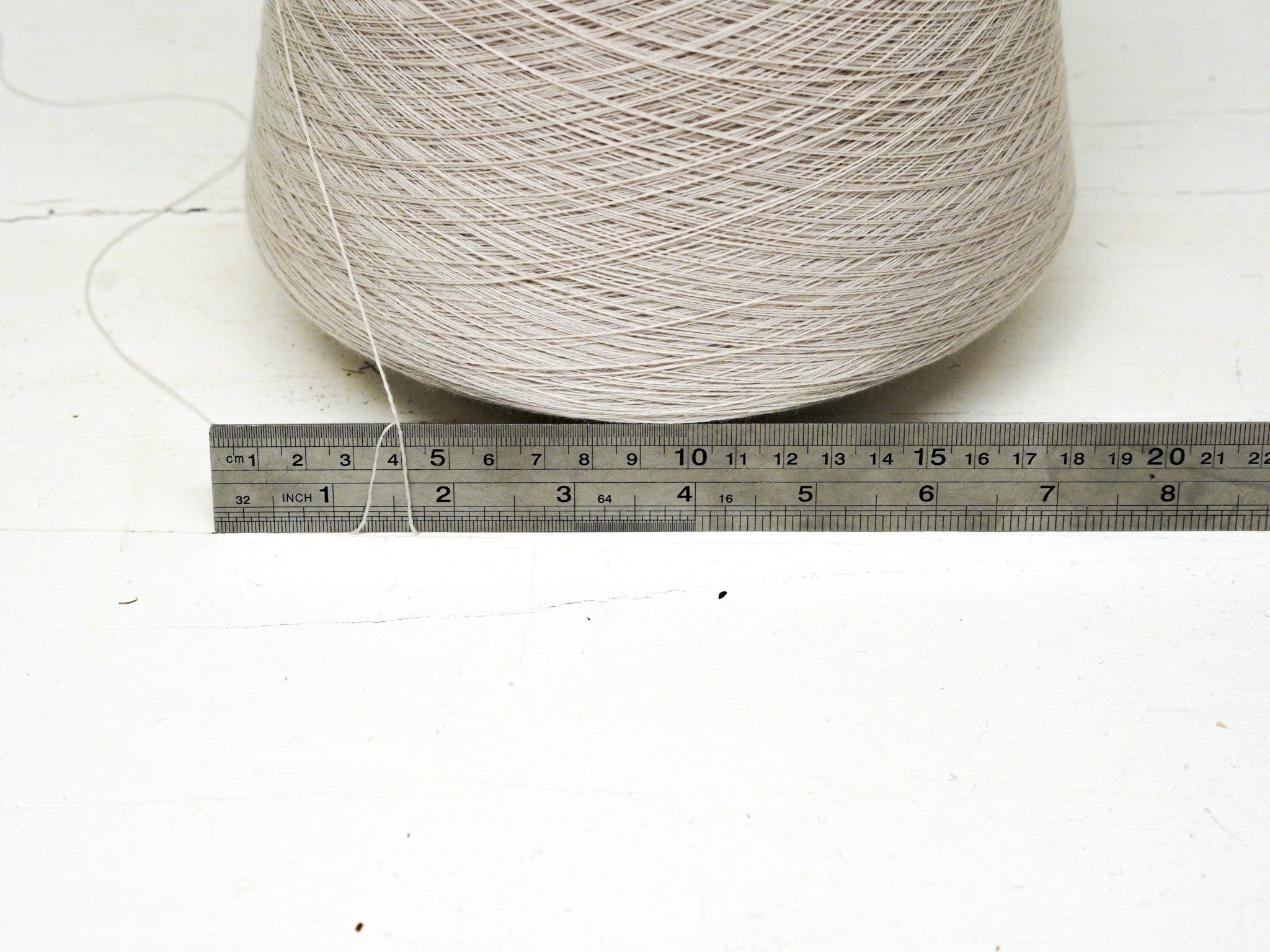 Candle cream - 100% Extra Fine Merino Wool - Ultra Thin Lace - 100g/3.5oz - 22074