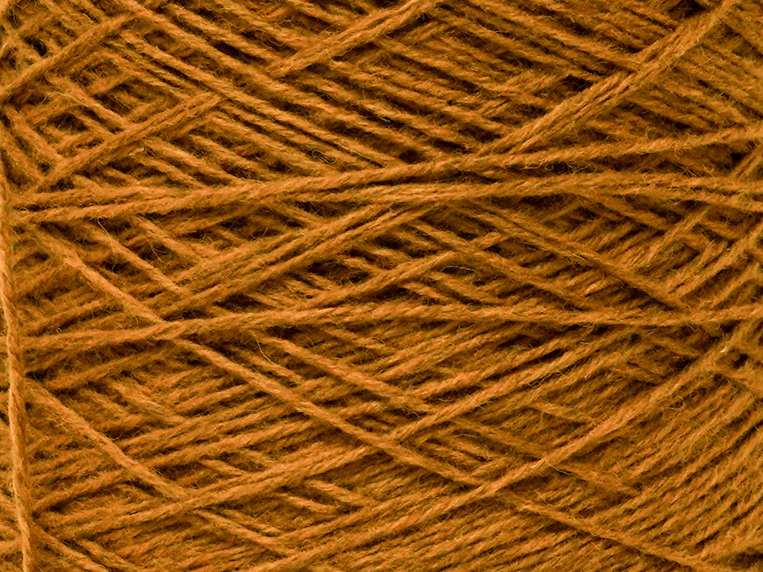 Golden Cinnamon wool yarn in cone - 291