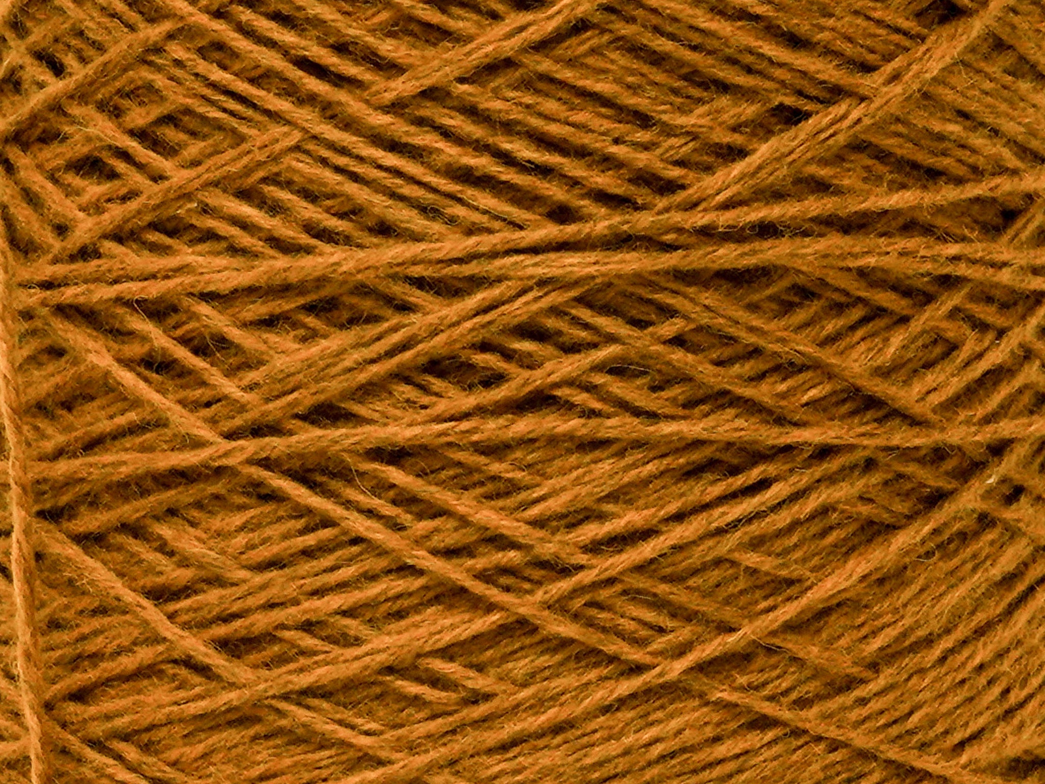 Golden Cinnamon wool yarn in cone - 291