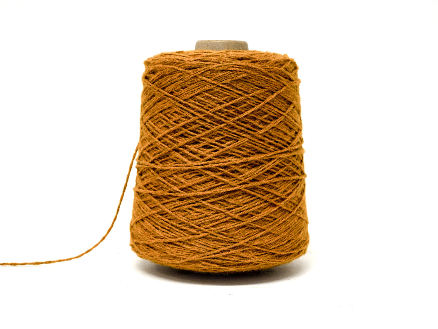 Golden Cinnamon wool yarn in cone - 291