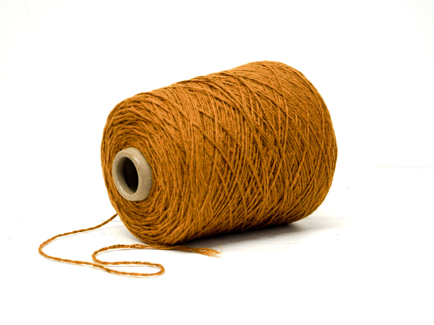Golden Cinnamon wool yarn in cone - 291