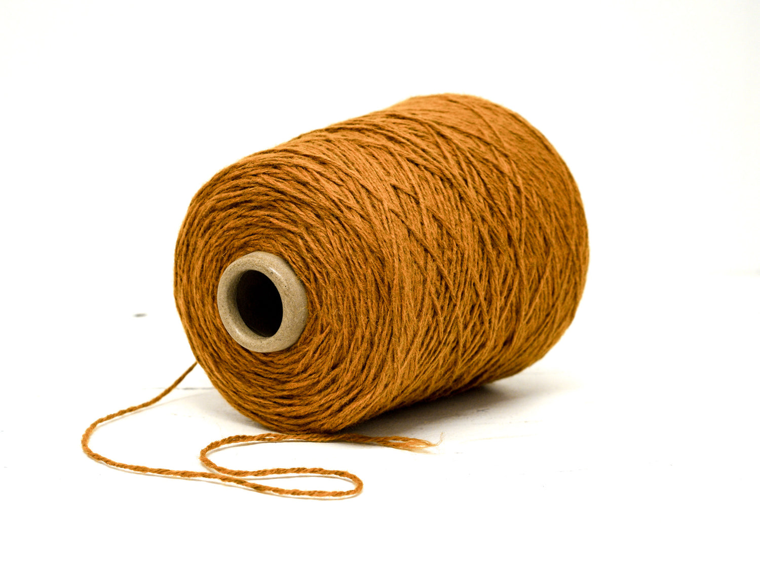 Golden Cinnamon wool yarn in cone - 291