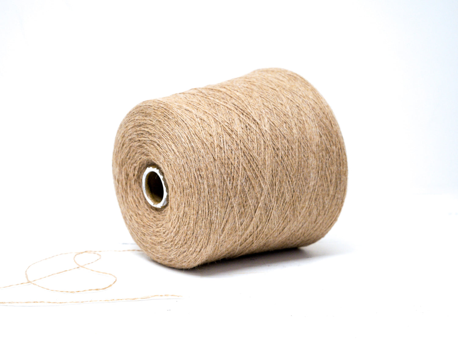 Undyed brown lace Alpaca Yarn in Cone 900g/4730m