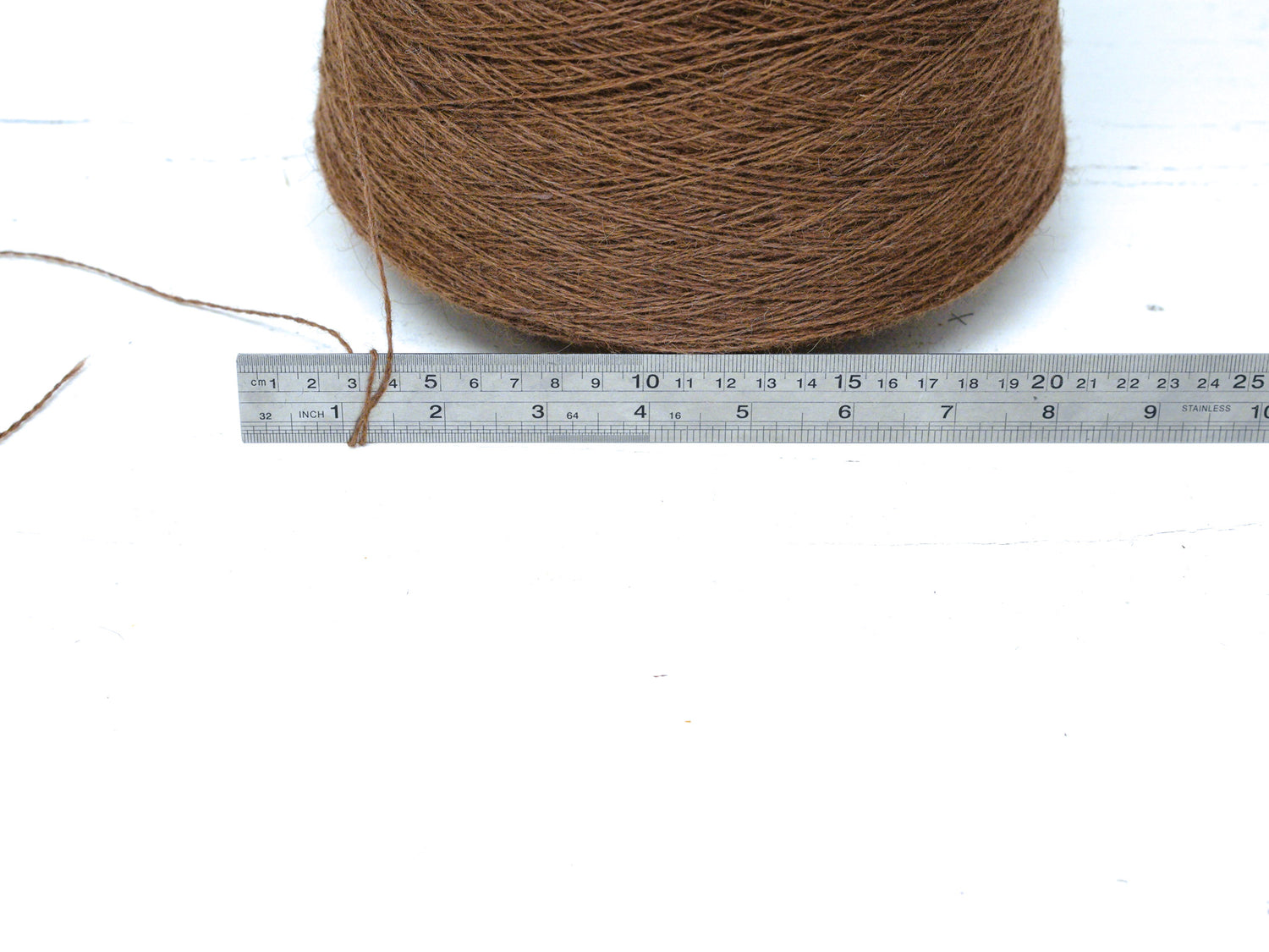 100% Camel wool lace yarn in cone - 900g