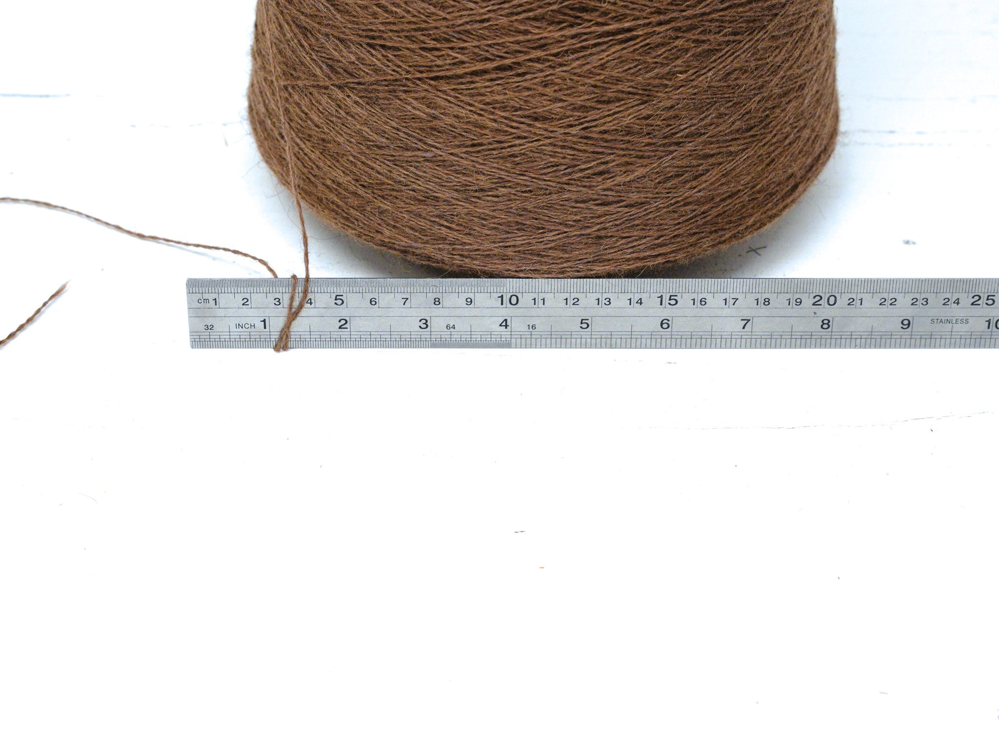 100% Camel wool lace yarn in cone - 900g
