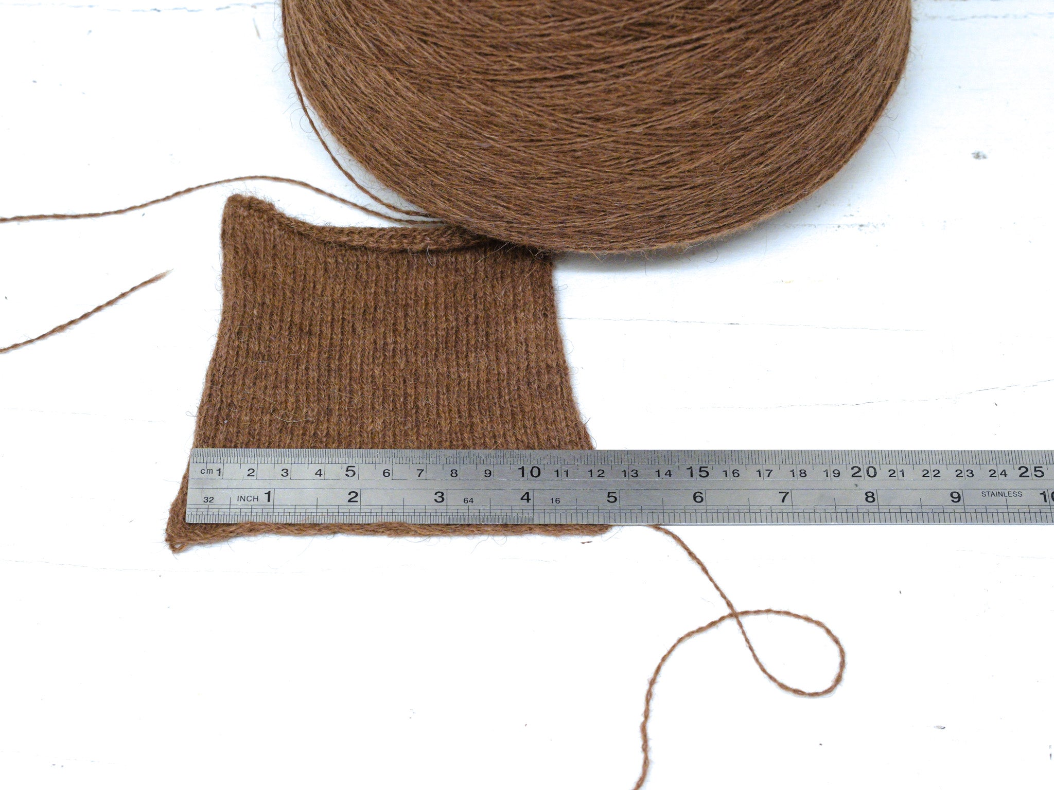 100% Camel wool lace yarn in cone - 900g