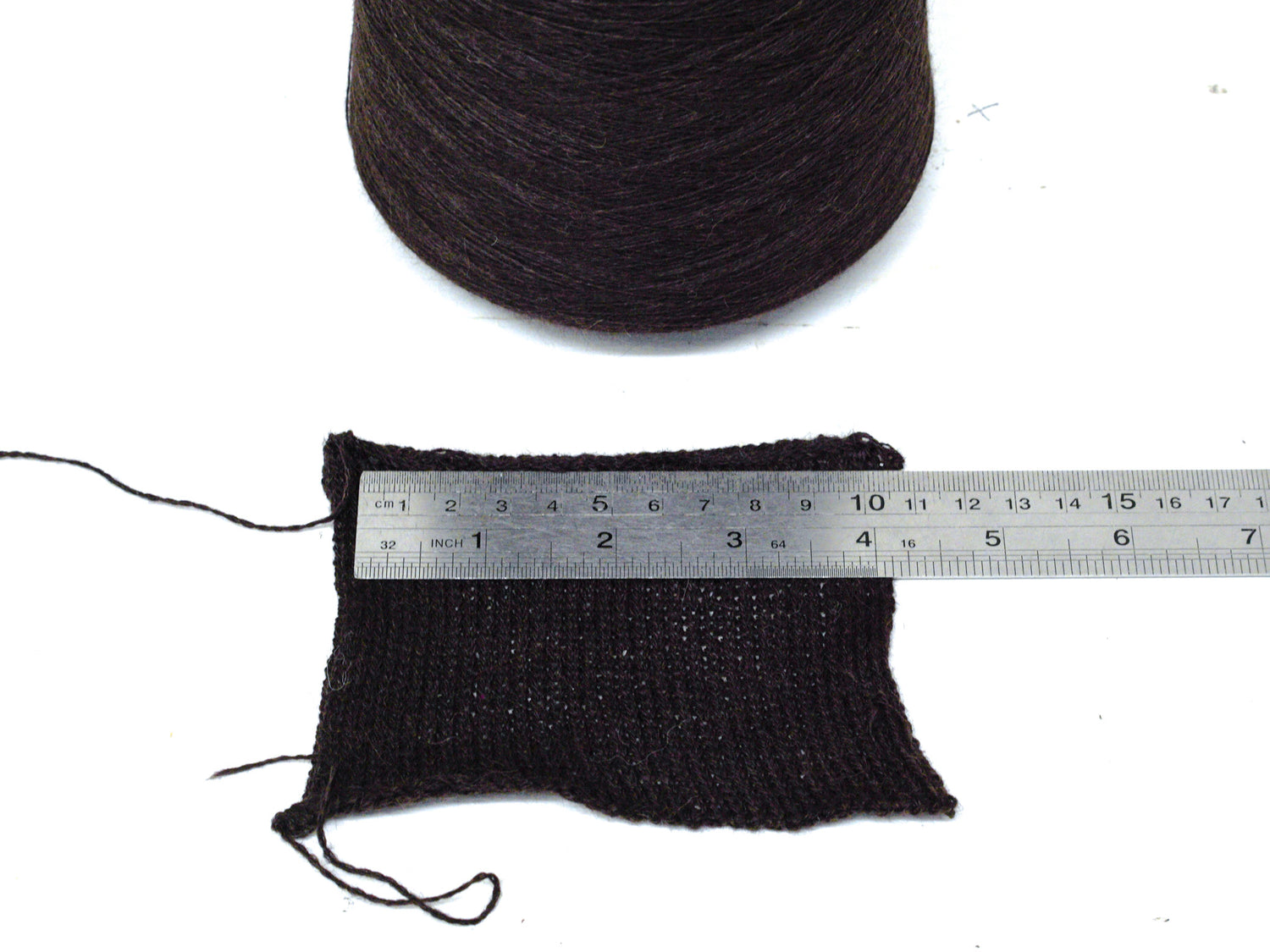 Dark brown lace Alpaca Yarn in Cone 500g/6000m