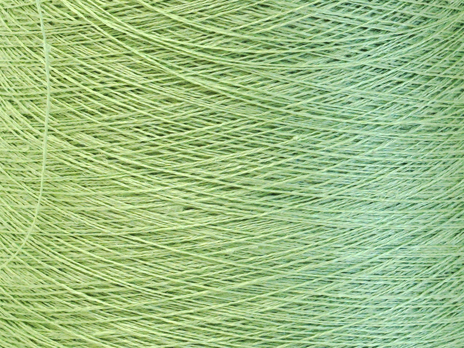 Green Linen Yarn: Baltic Flax, Lace Knitting, Crochet (100g/1000m in Cone)