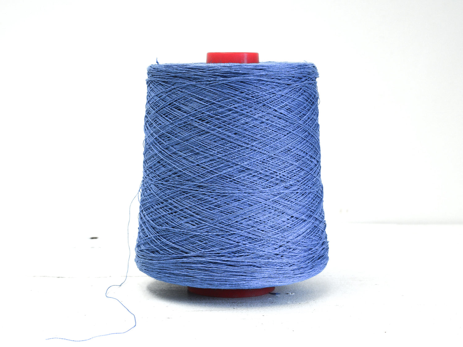 Steel blue Linen Yarn: Baltic Flax, Lace Knitting, Crochet (100g/1000m in Cone)
