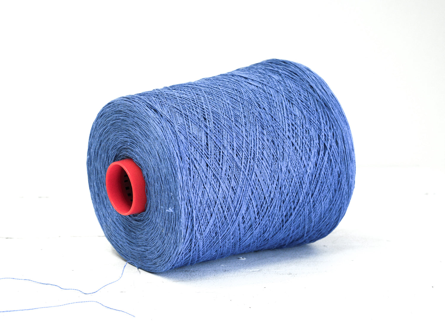 Steel blue Linen Yarn: Baltic Flax, Lace Knitting, Crochet (100g/1000m in Cone)