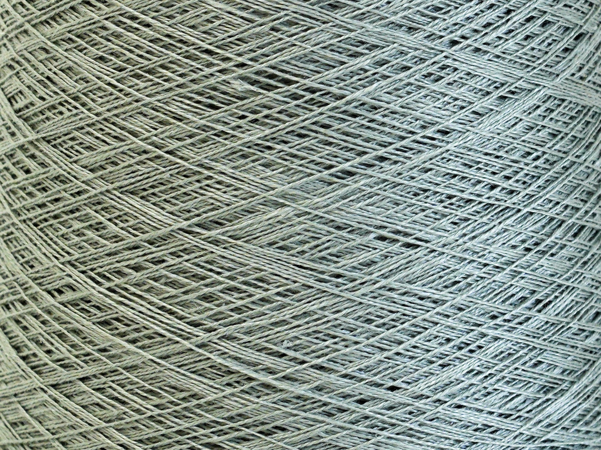 Olive Green Linen Yarn: Baltic Flax, Lace Knitting, Crochet (100g/1000m in Cone)