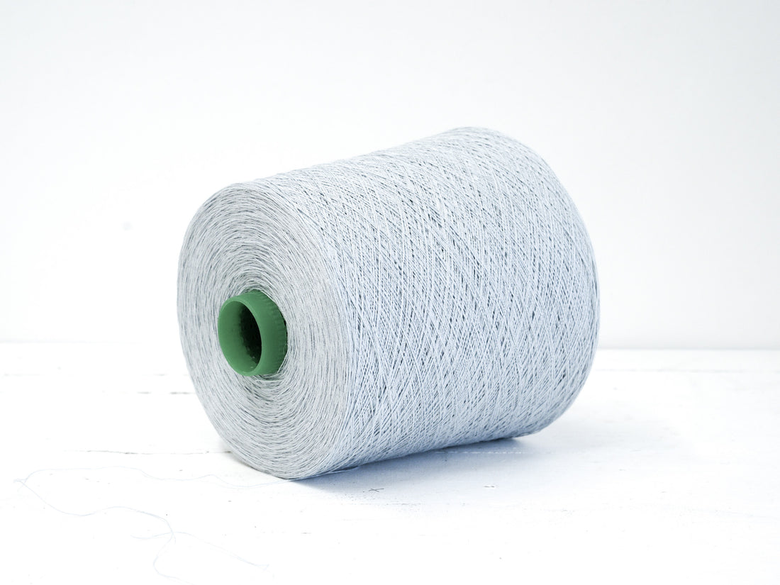 Pale blue Linen Yarn: Baltic Flax, Lace Knitting, Crochet (100g/1000m in Cone)
