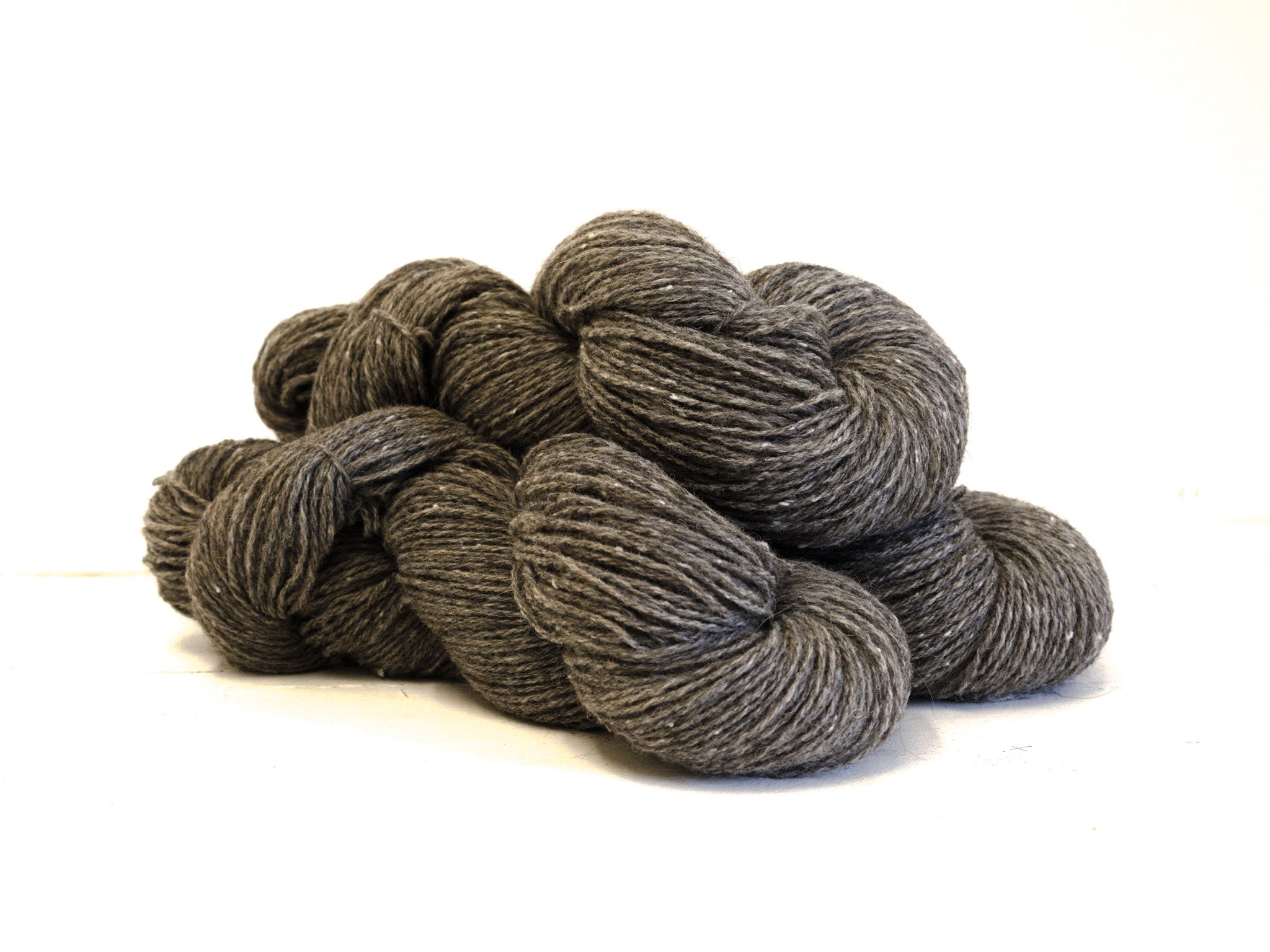 Bernese Mountain Dog Wool Yarn with Merino, Chiengora, Natural Grey, 100g/260m