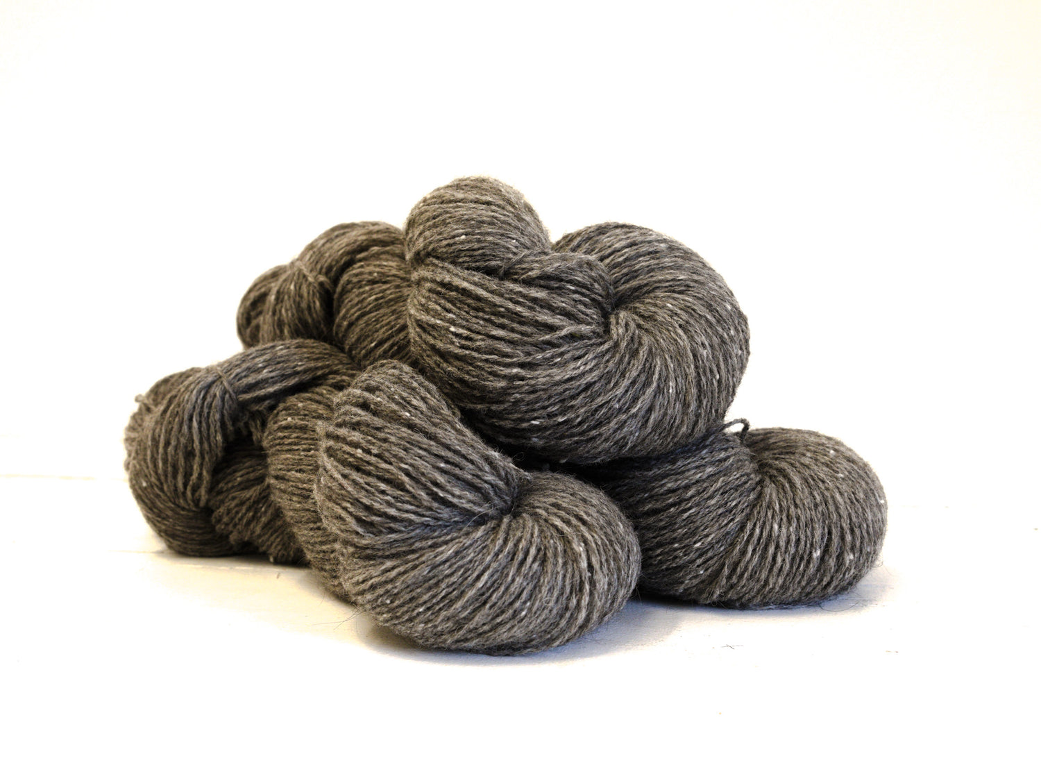 Bernese Mountain Dog Wool Yarn with Merino, Chiengora, Natural Grey, 100g/260m