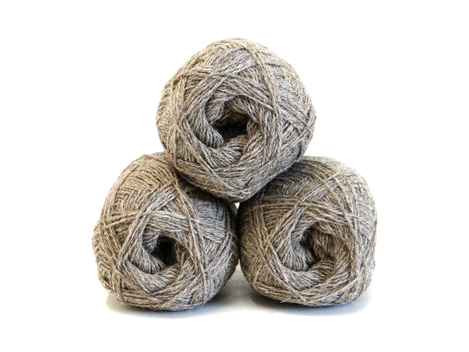 Grey-brown color New Zealand  fingering wool - 266