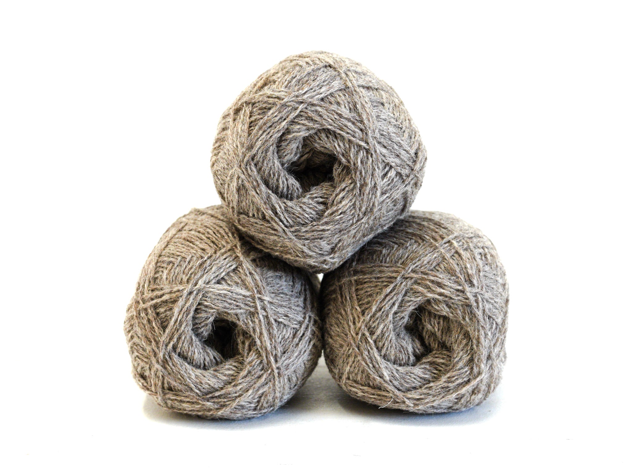 Grey-brown color New Zealand  fingering wool - 266