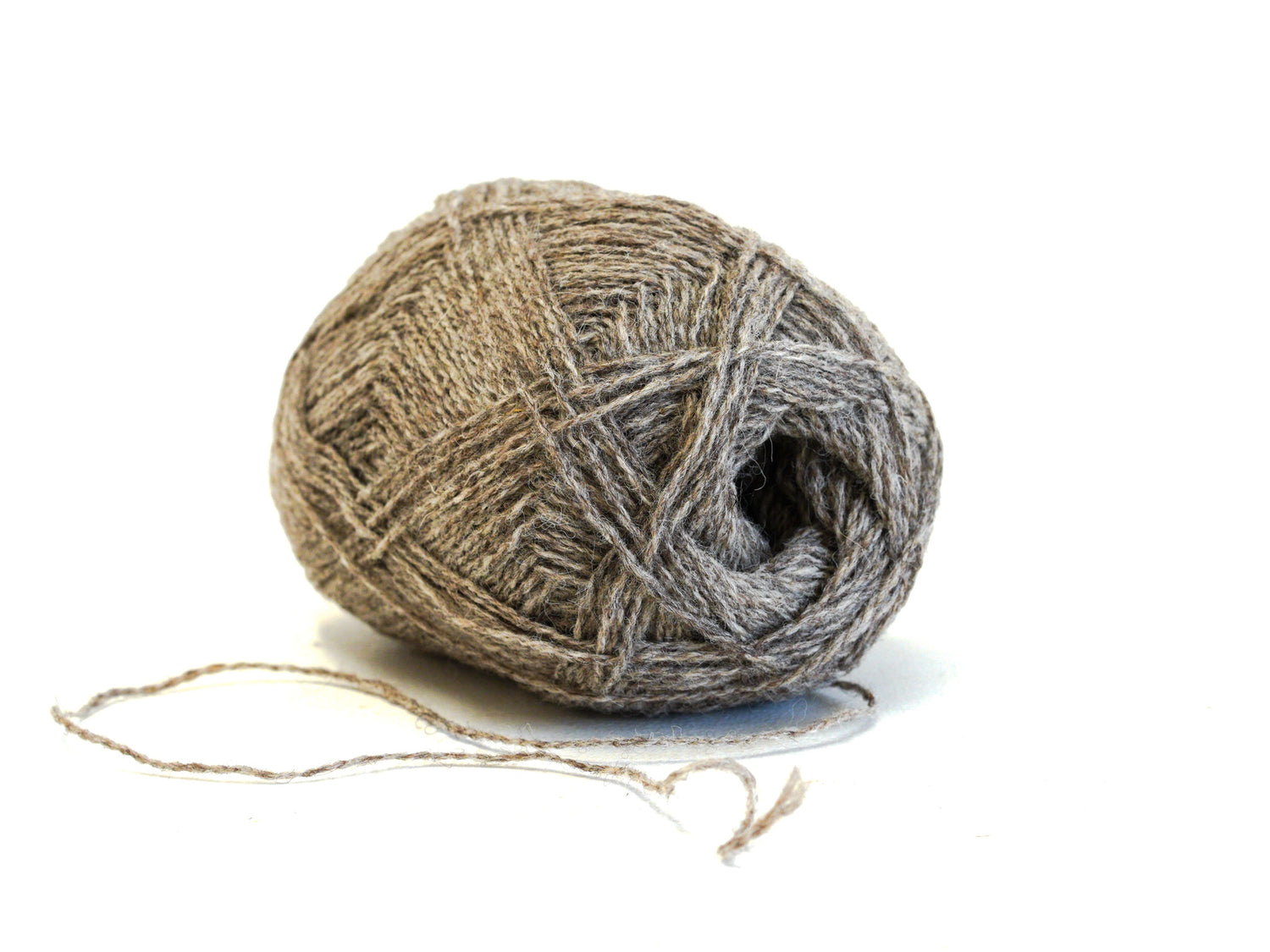 Grey-brown color New Zealand  fingering wool - 266