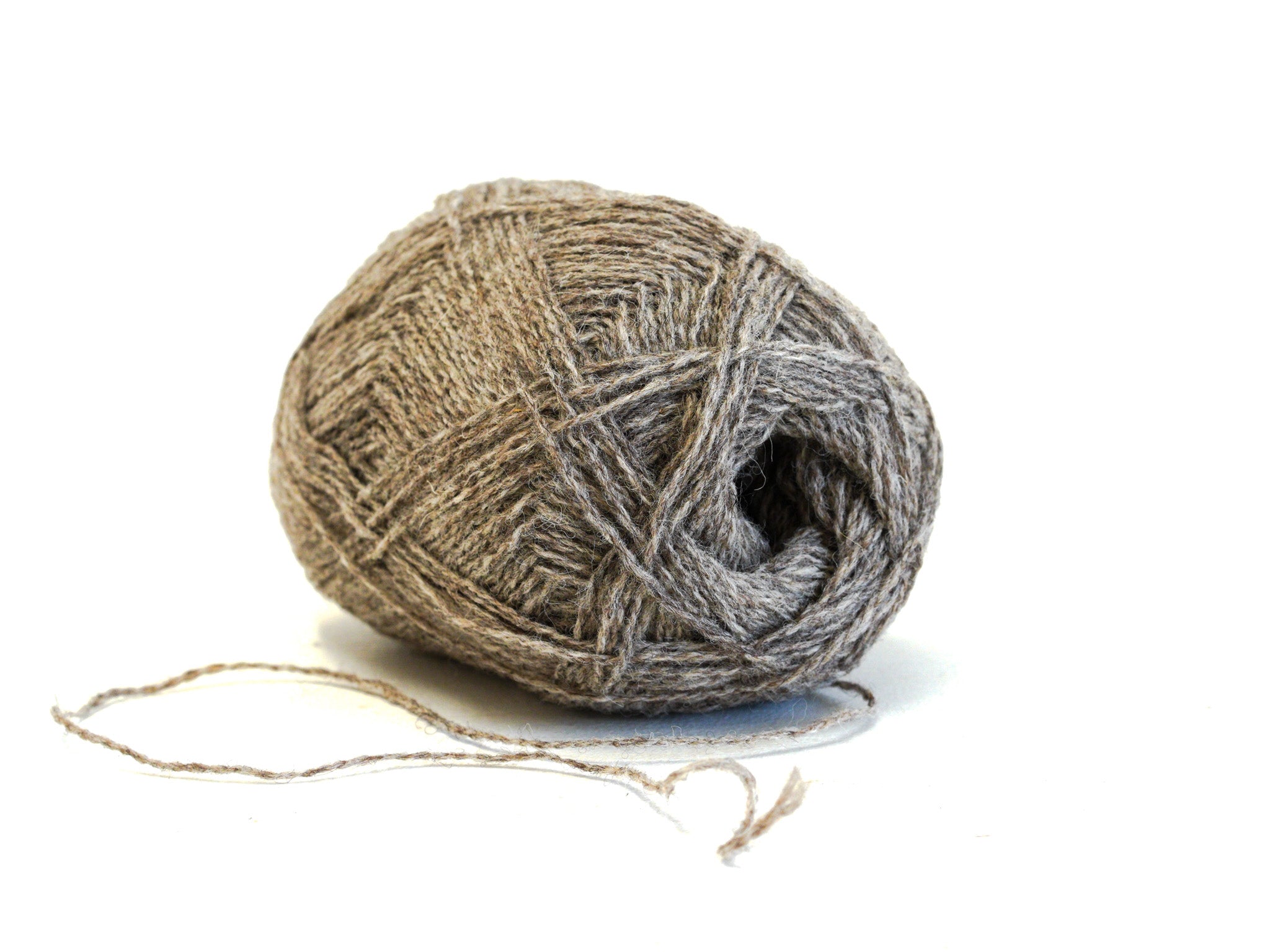 Grey-brown color New Zealand  fingering wool - 266