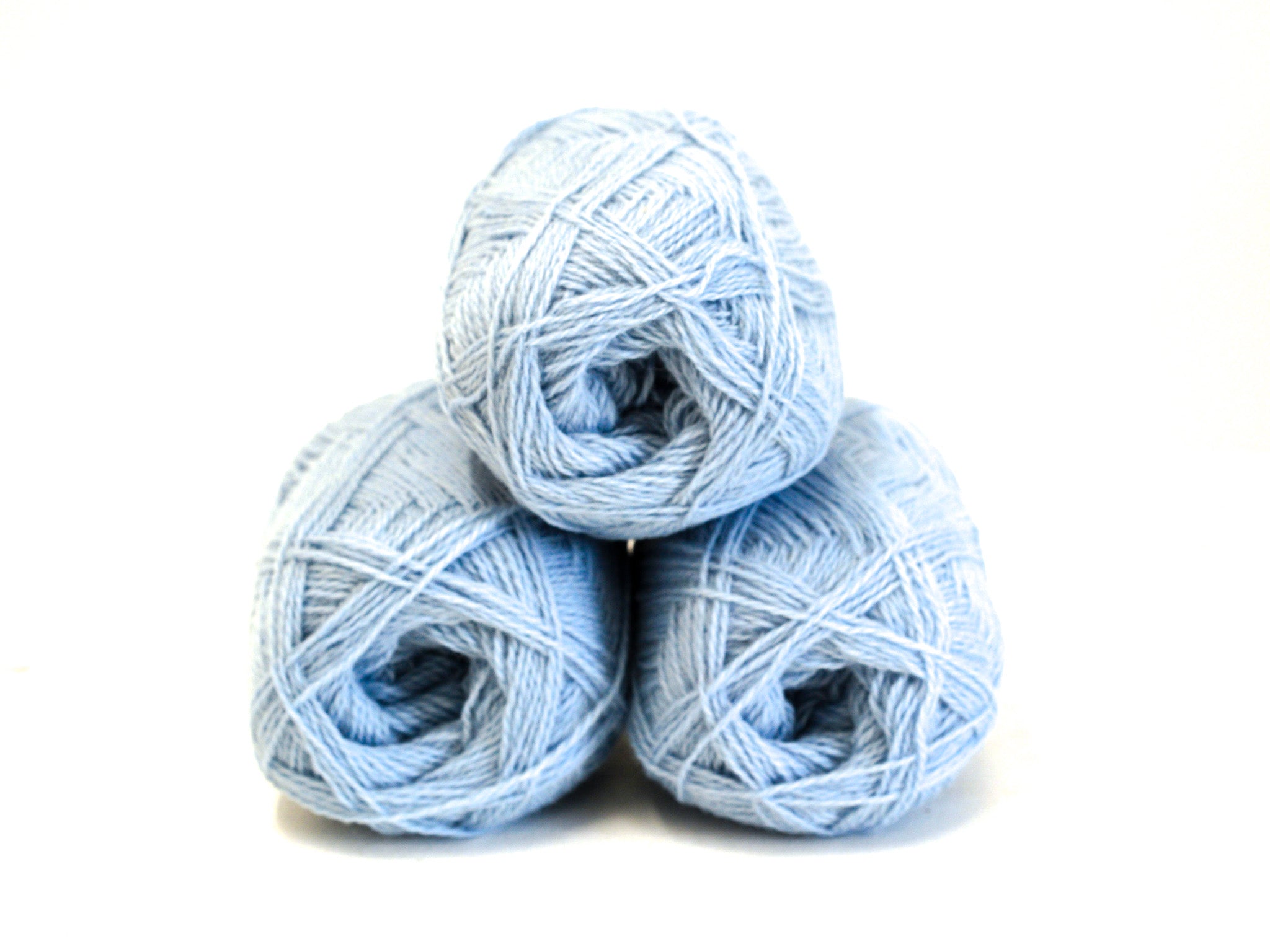 Babyblaues neuseeländisches Wollgarn - 420