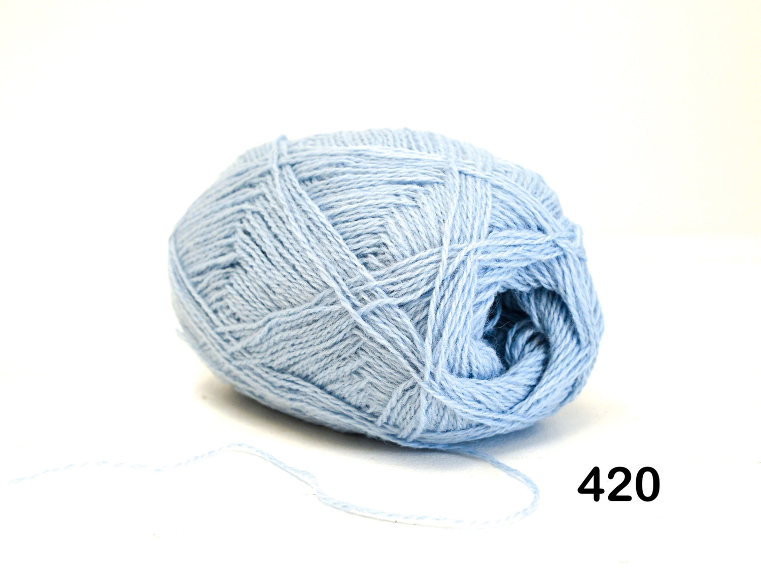 Babyblaues neuseeländisches Wollgarn - 420