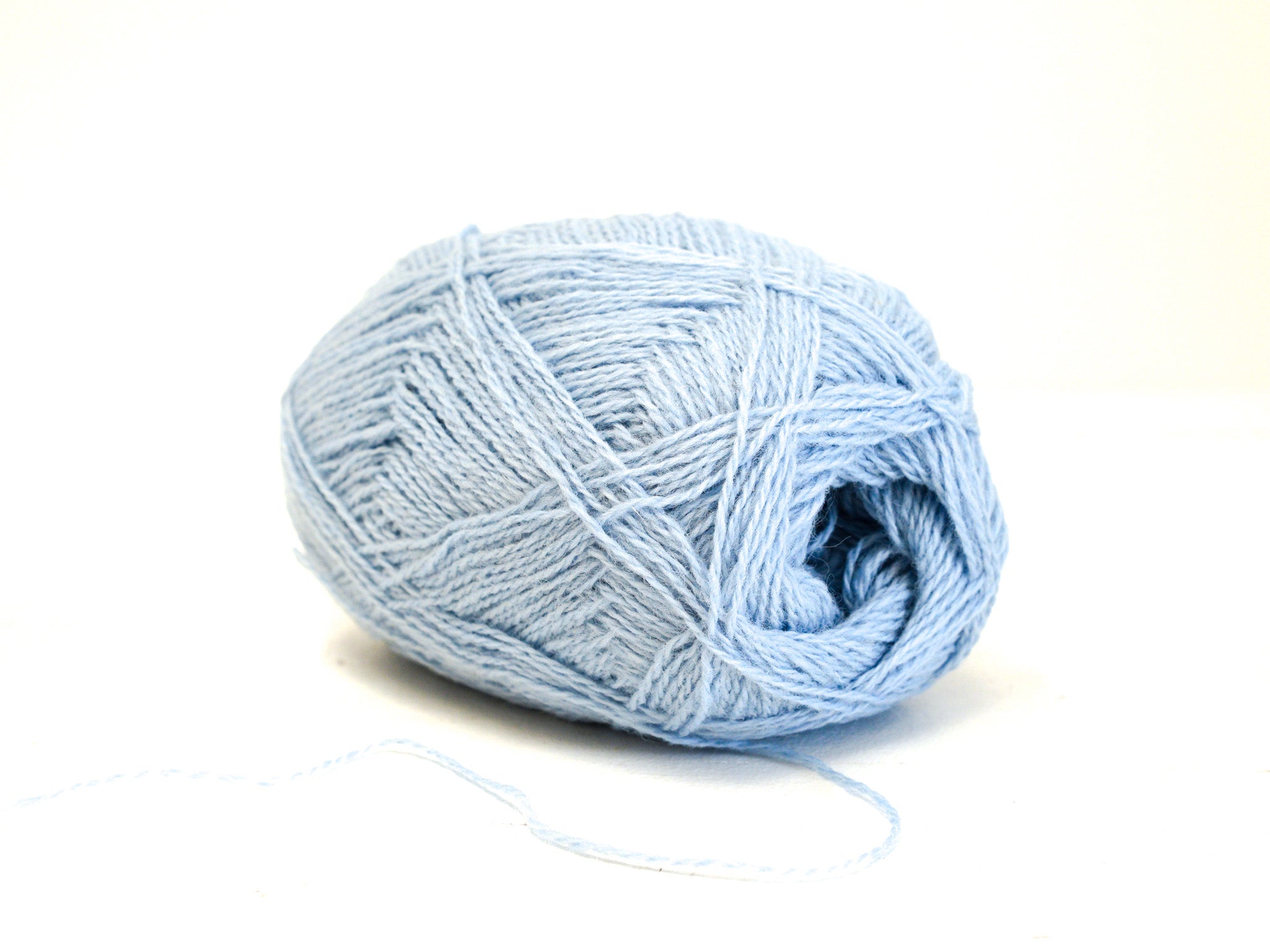 Babyblaues neuseeländisches Wollgarn - 420