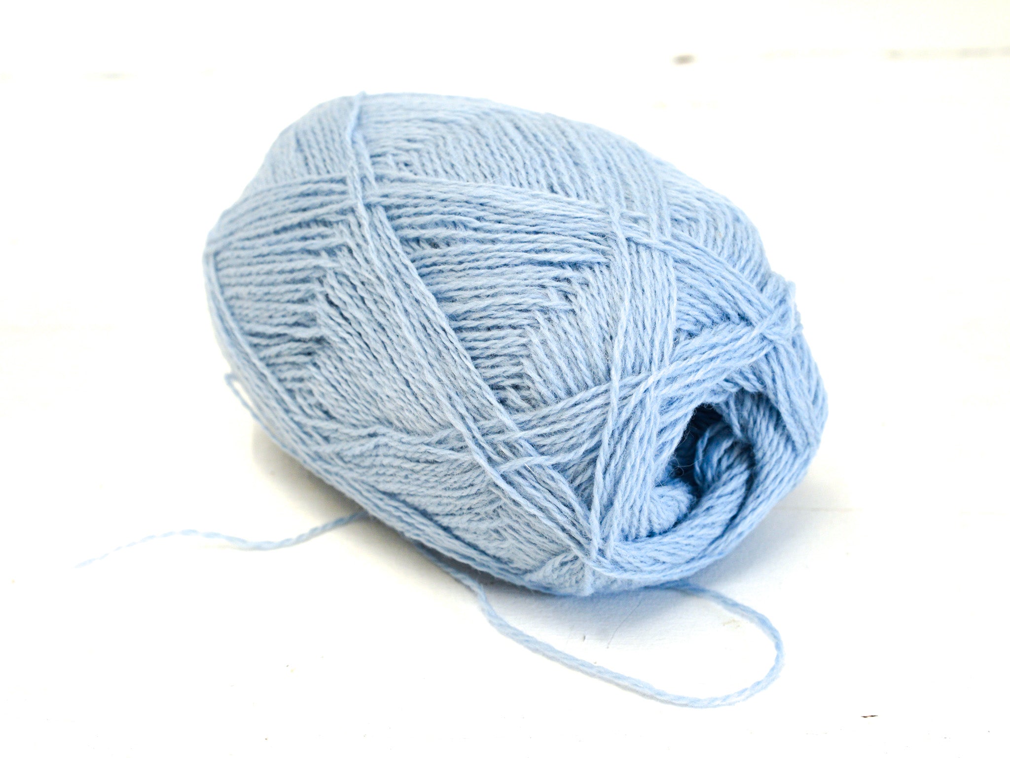 Babyblaues neuseeländisches Wollgarn - 420