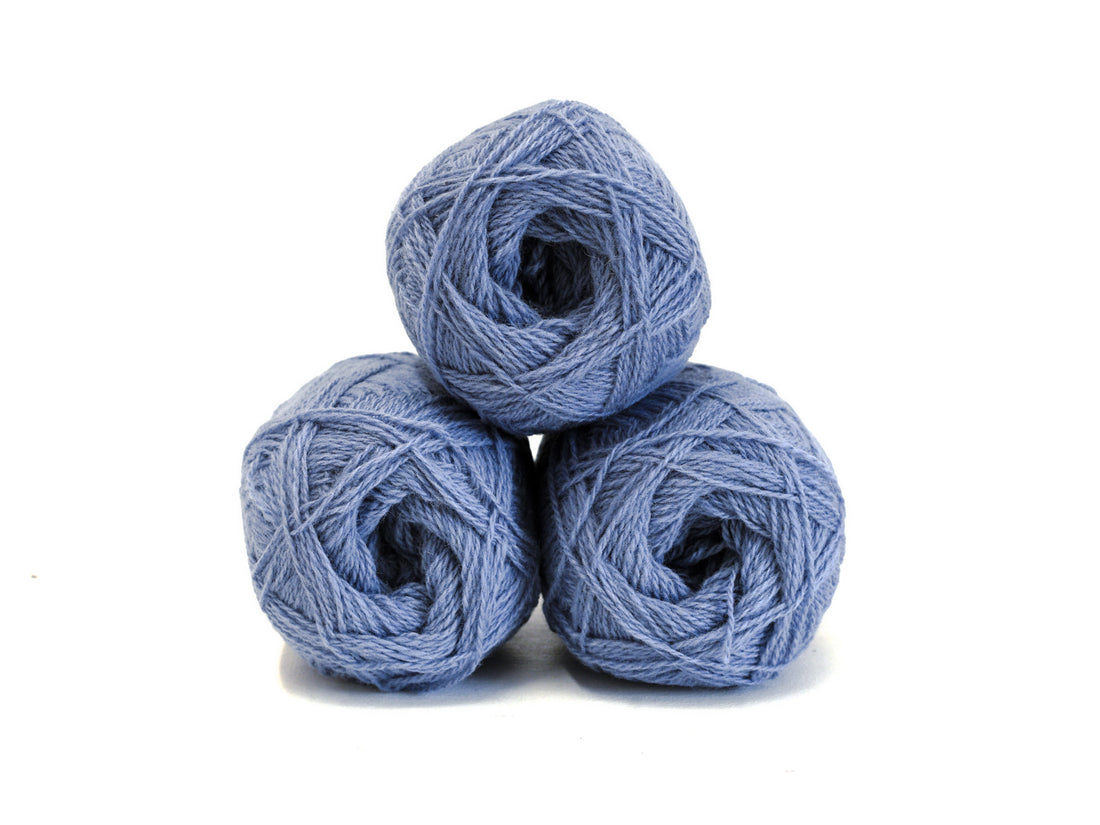 Steel blue New Zealand wool yarn - 440