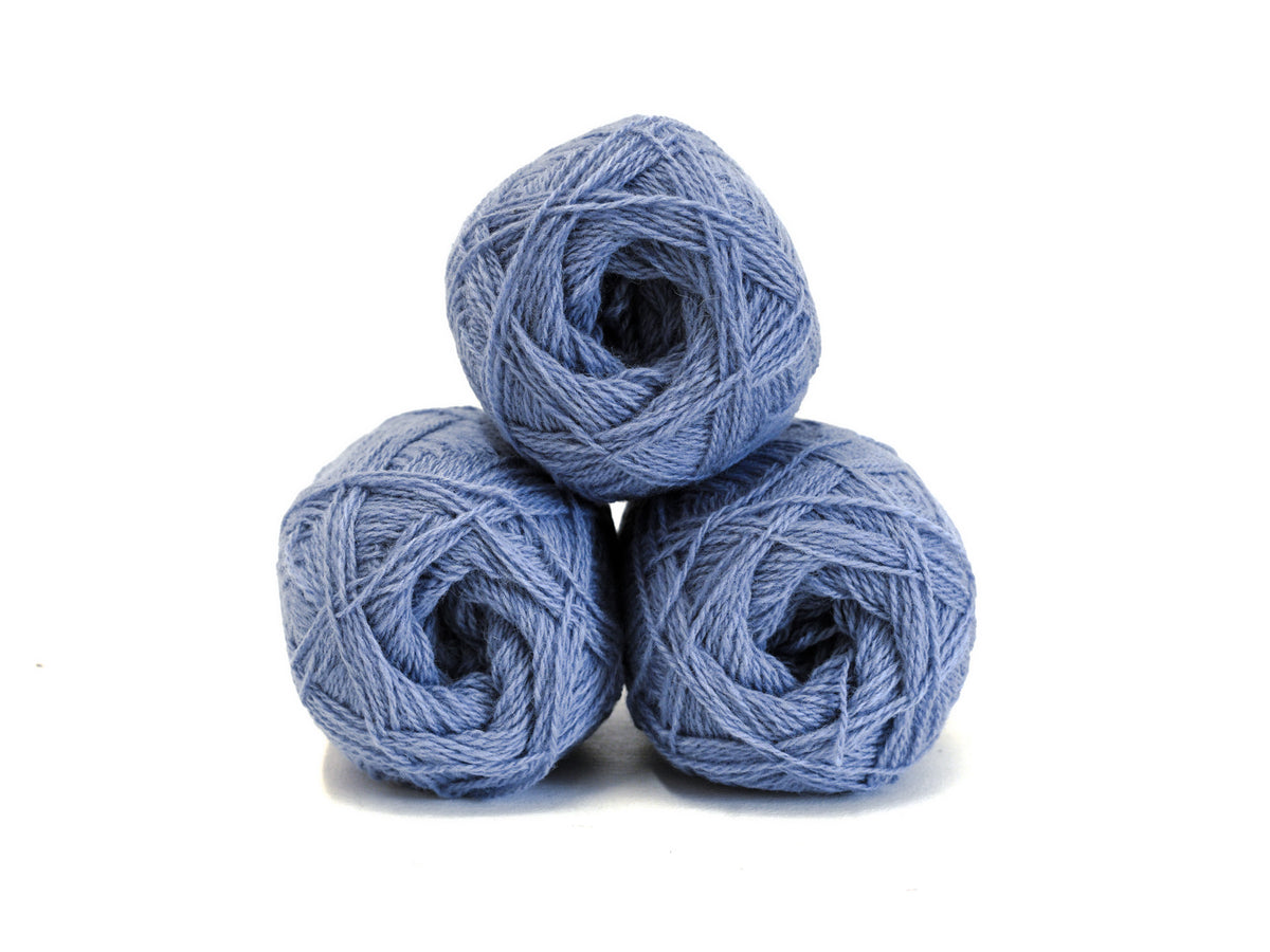 Stahlblaues neuseeländisches Wollgarn - 440