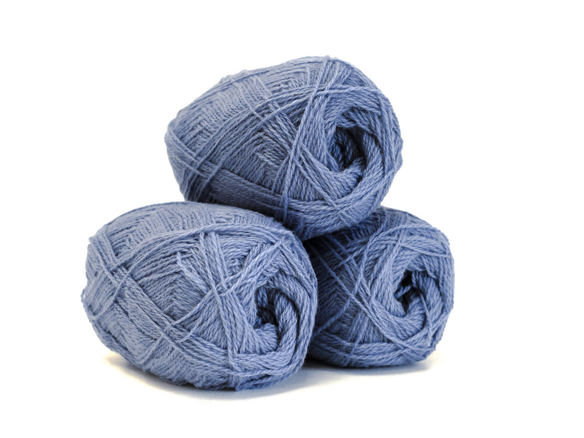 Stahlblaues neuseeländisches Wollgarn - 440
