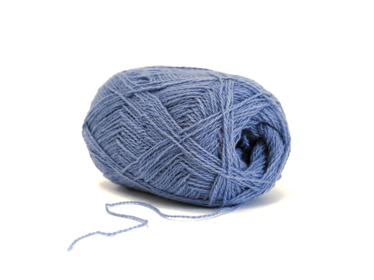 Stahlblaues neuseeländisches Wollgarn - 440