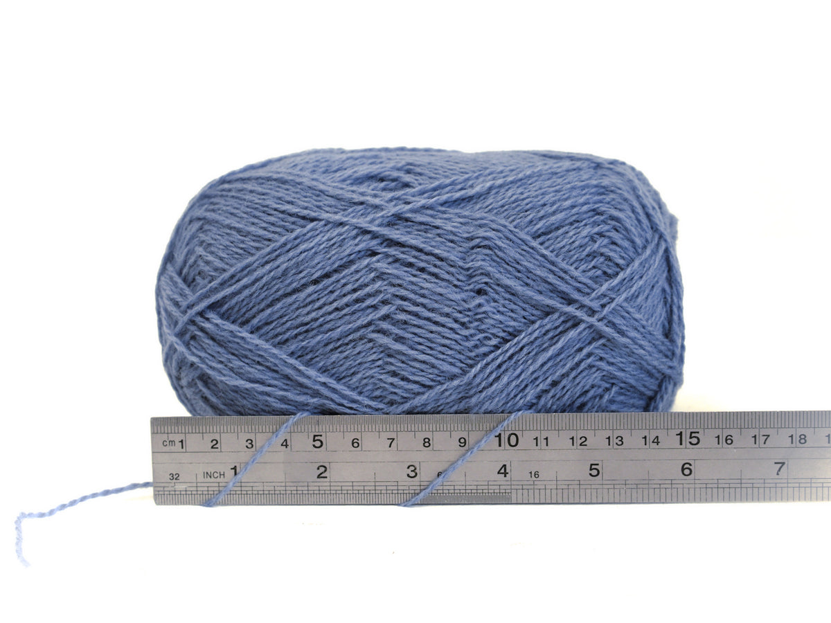 Stahlblaues neuseeländisches Wollgarn - 440