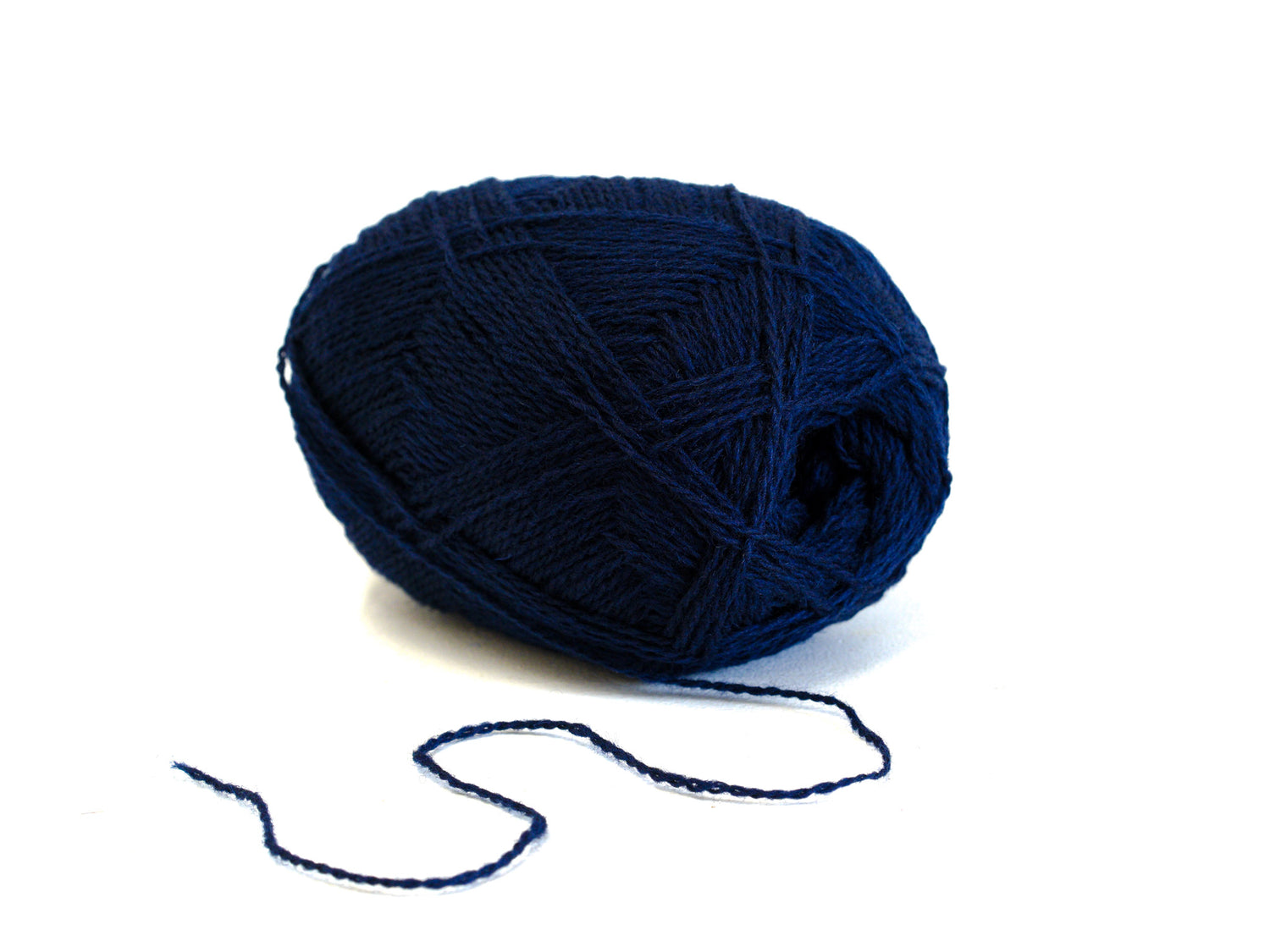 Dark blue New Zealand fingering wool yarn - 480