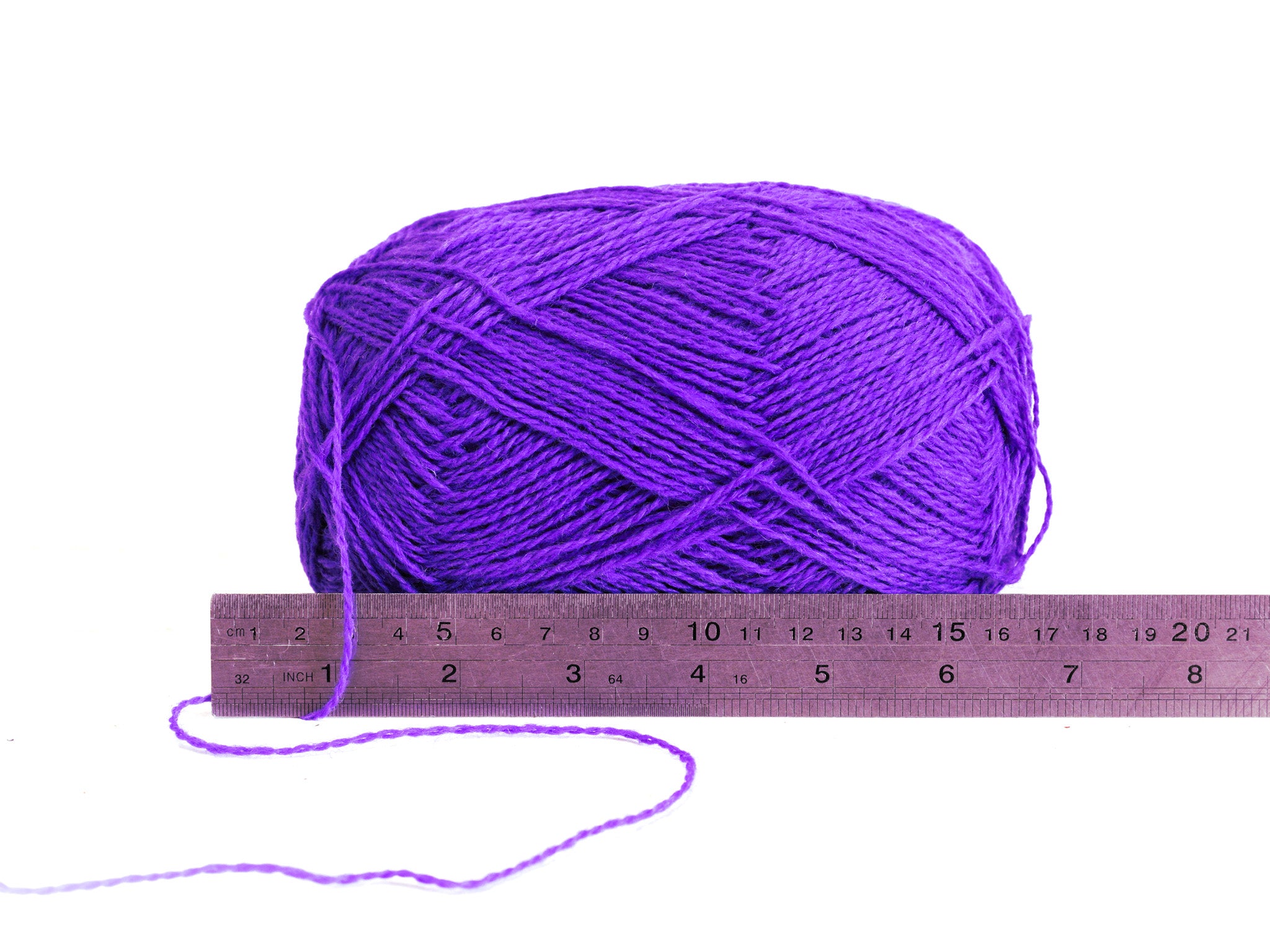 Royal purple New Zealand wool yarn - 106
