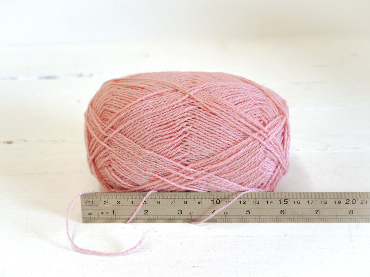 Blush pink New Zealand wool yarn - 522