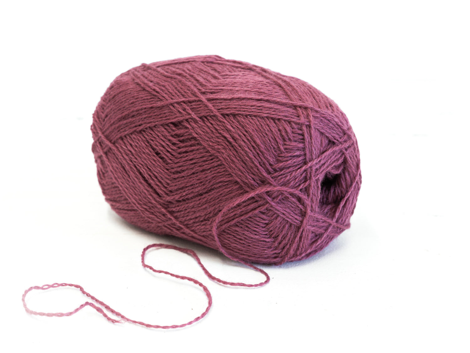 Dusty Berry pink New Zealand wool yarn - 254