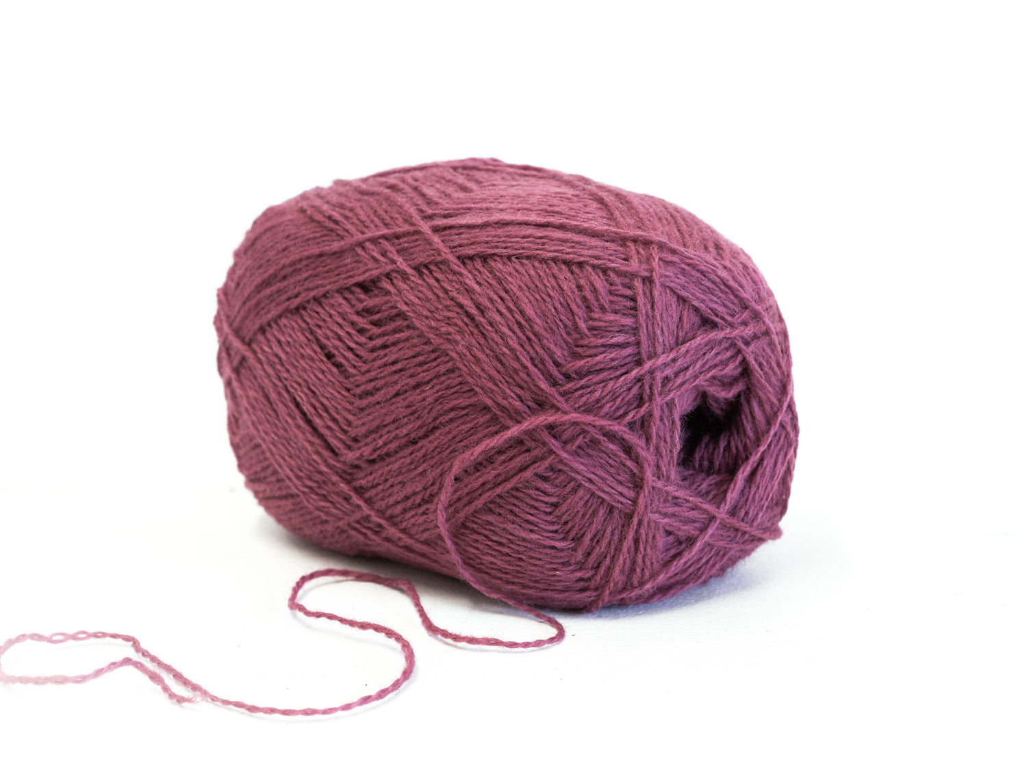 Dusty Berry pink New Zealand wool yarn - 254