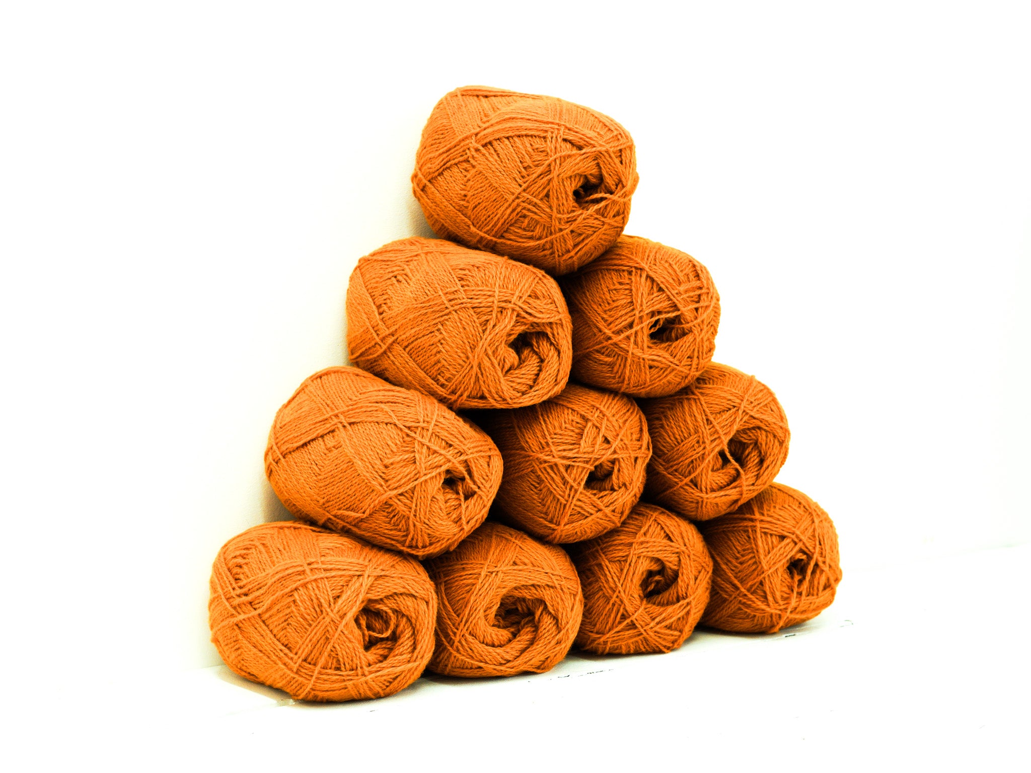 Pumpkin Color wool yarn - 290