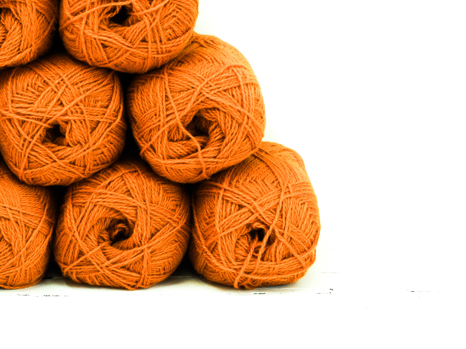 Pumpkin Color wool yarn - 290
